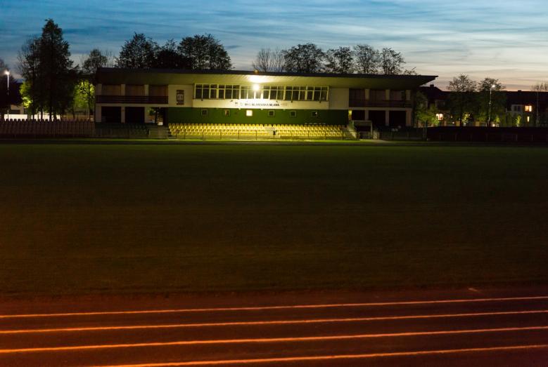 Stadion miejski nocą