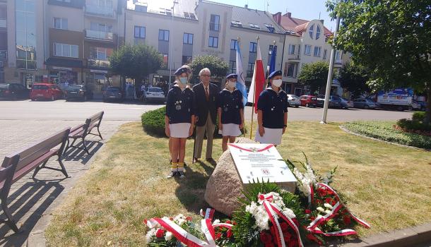 Odsłoniecie pamiątkowej tablicy - setna rocznica Bitwy Warszawskiej