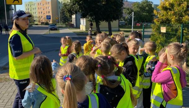 Spotkanie Pierwszaków z Panią policjantką w ZPO nr 3