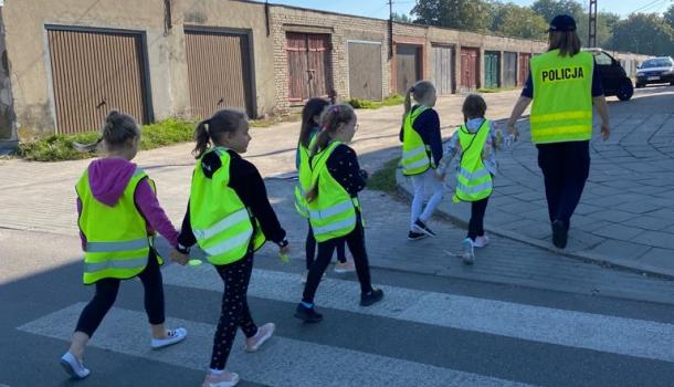 Spotkanie Pierwszaków z Panią policjantką w ZPO nr 3