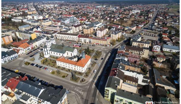 Stary Rynek w Mławie - Podniebne panoramy Mławy