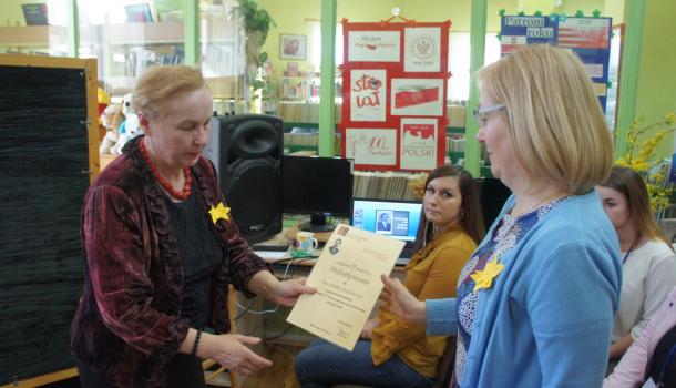 Za przygotowanie spotkania podziękowała prowadzącym je paniom Dyrektor Miejskiej Biblioteki Publicznej w Mławie Maria Świtoń